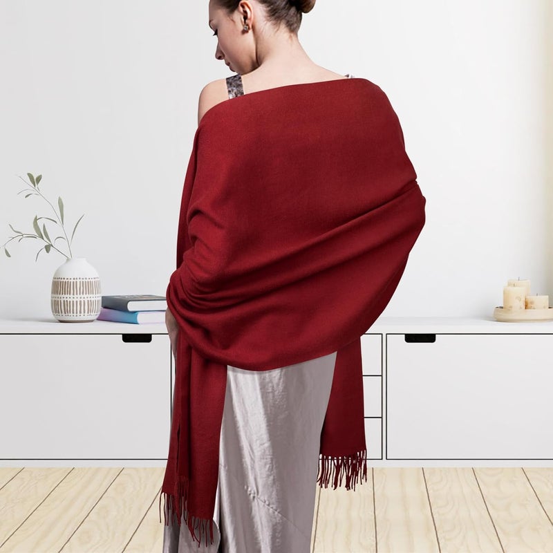 Darller Winter Scarf for Women Pashmina Shawls and Wraps for Evening Dresses Wedding Party Bridesmaid Warm Long Scarves Shawl - Image 3
